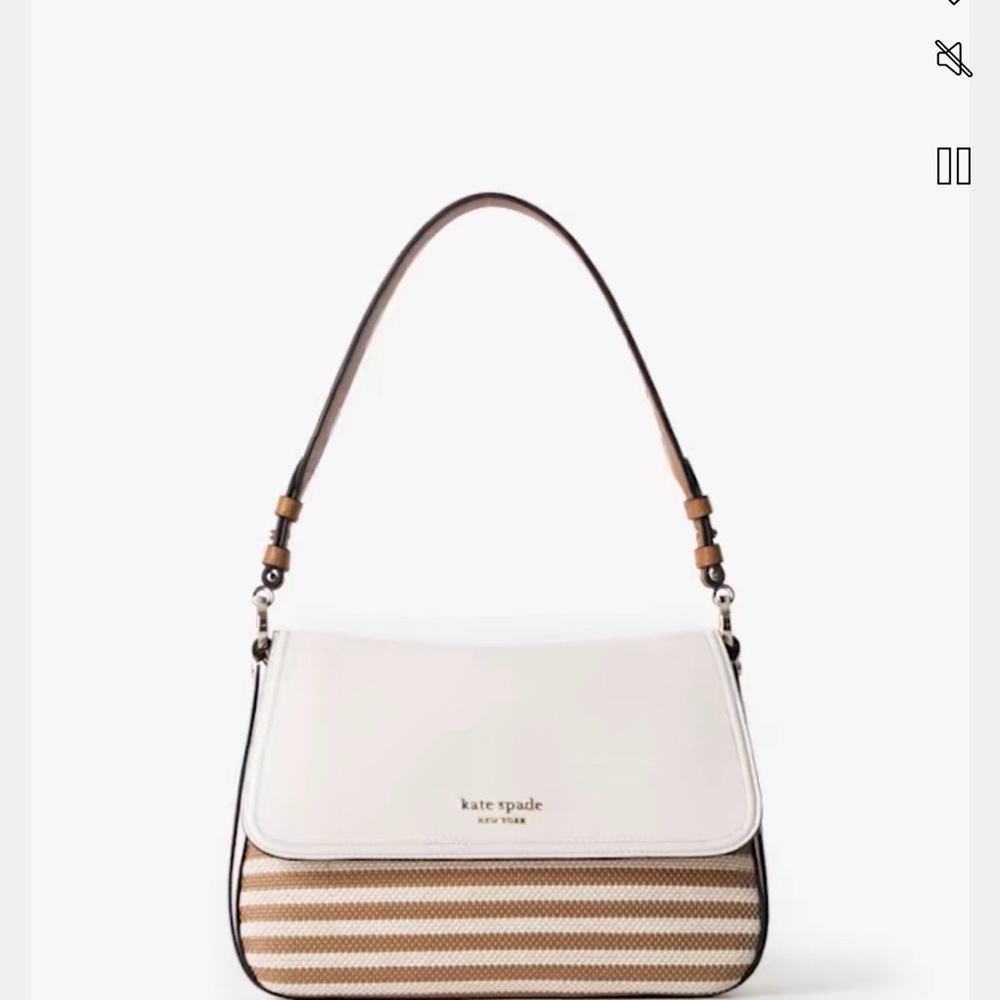 Kate Spade Hudson Striped Medium Convertible Shoulder Bag